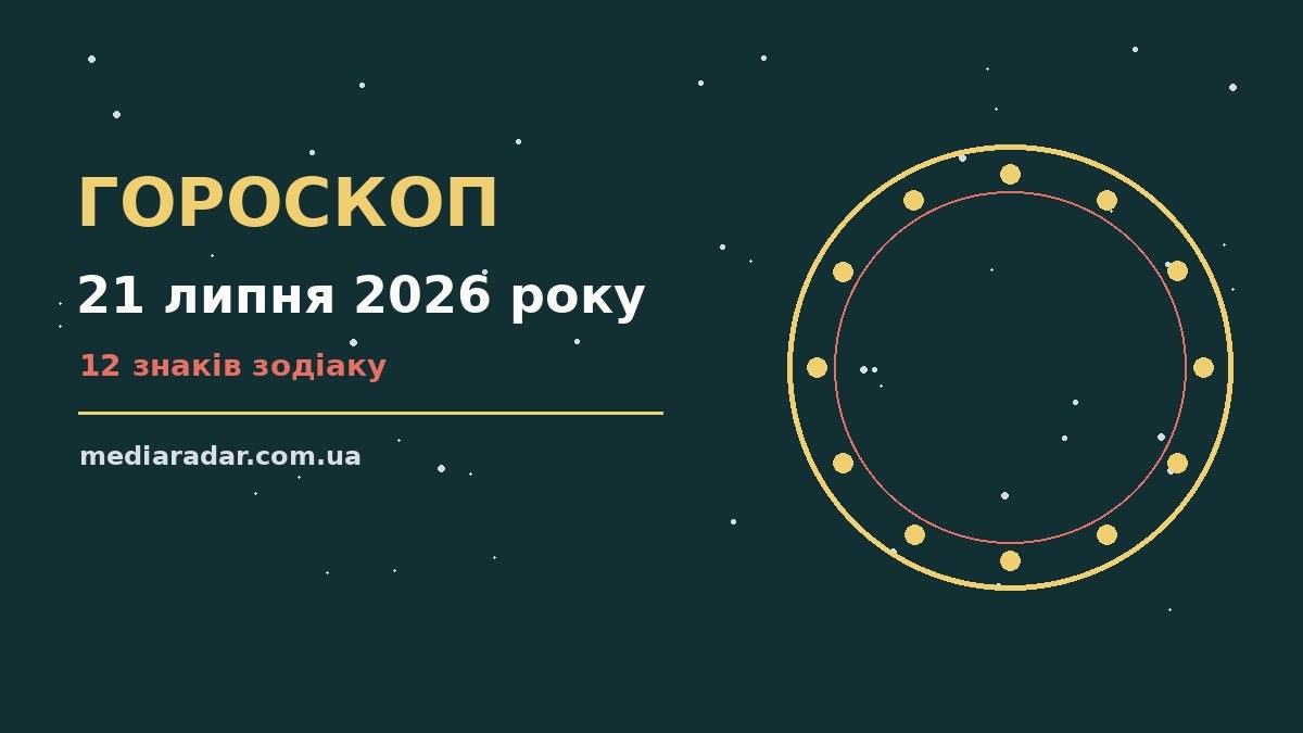 Гороскоп на 21 липня 2026 року: на що звернути увагу про шанси та застереження