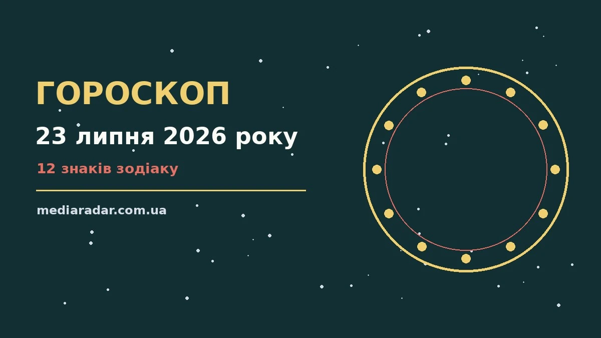 Гороскоп на 23 липня 2026 року: на що звернути увагу про шанси та застереження