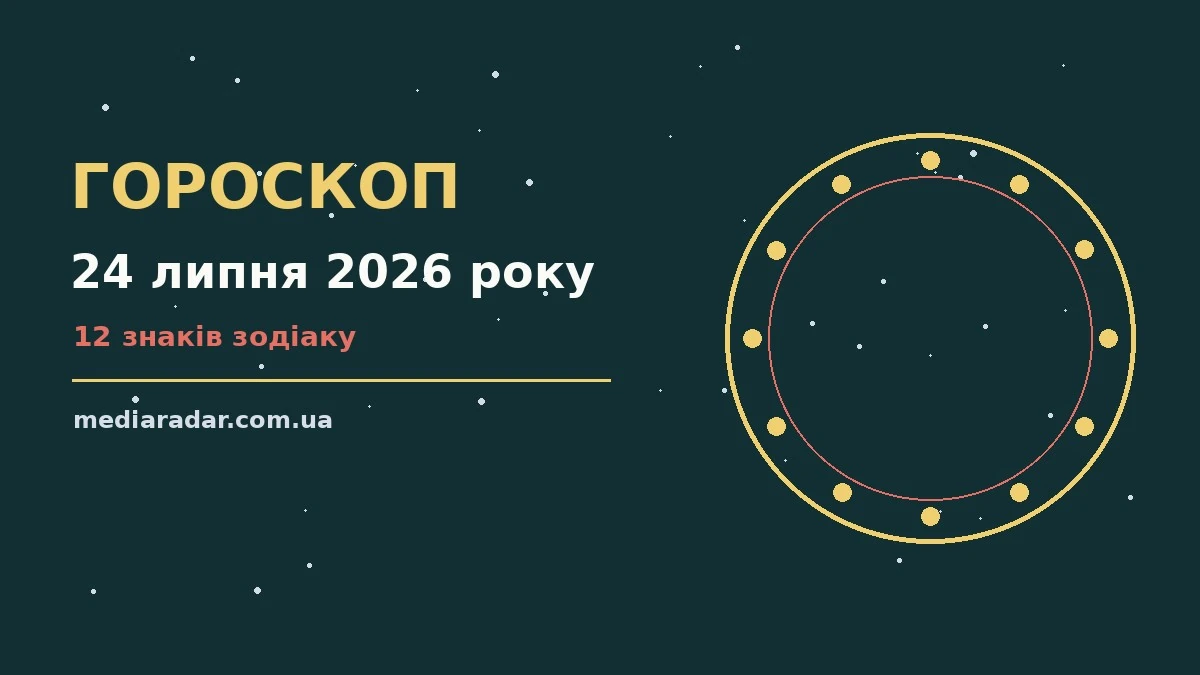 Гороскоп на 24 липня 2026 року: на що звернути увагу про шанси та застереження