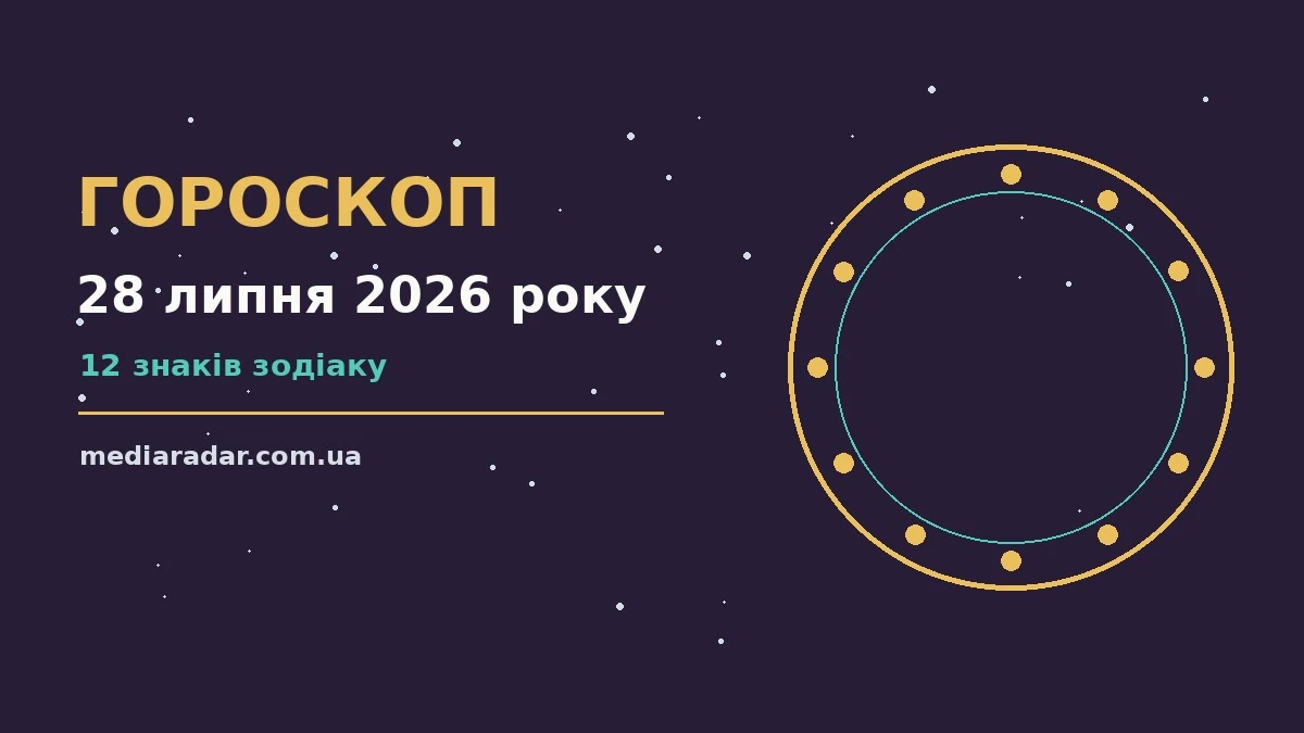 Гороскоп на 28 липня 2026 року: на що звернути увагу про шанси та застереження
