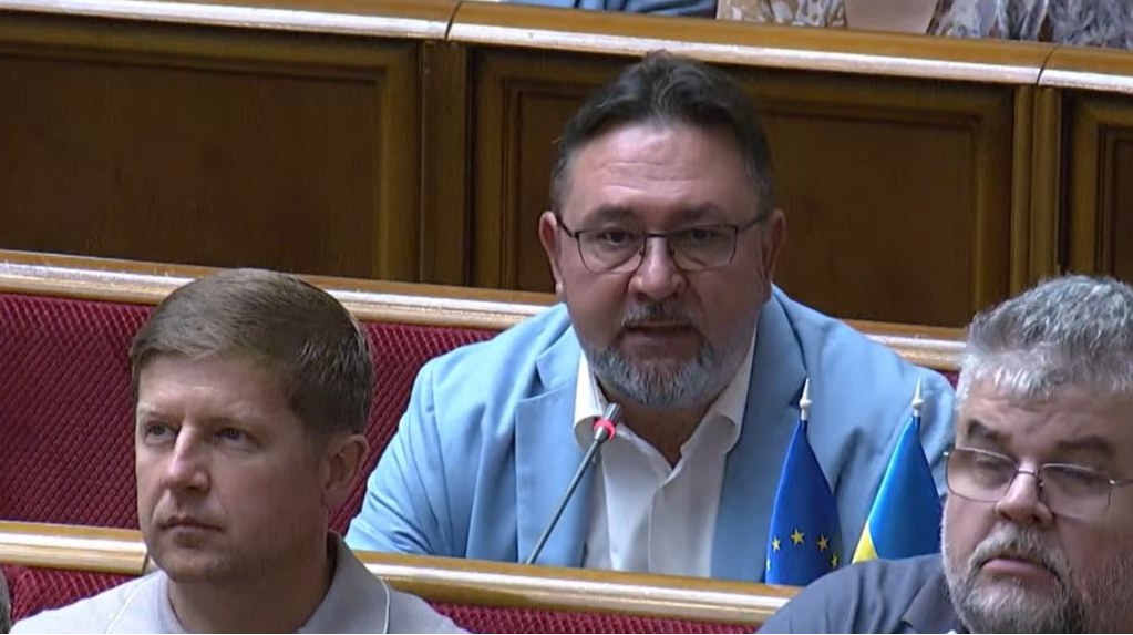 Микита Потураєв під час засідання Верховної Ради