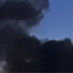 Промислова зона Основ'янського району Харкова після ракетного удару