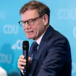 Глава МЗС Німеччини Йоганн Вадефуль під час спільної пресконференції в Києві