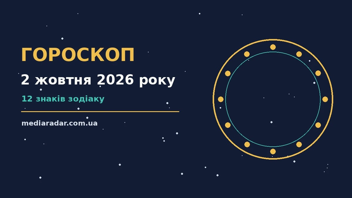 Гороскоп на 2 жовтня 2026 року: на що звернути увагу про шанси та застереження