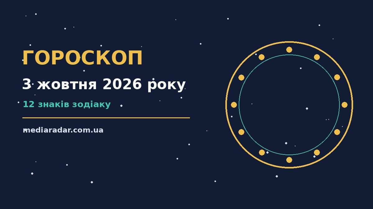 Гороскоп на 3 жовтня 2026 року: на що звернути увагу про шанси та застереження