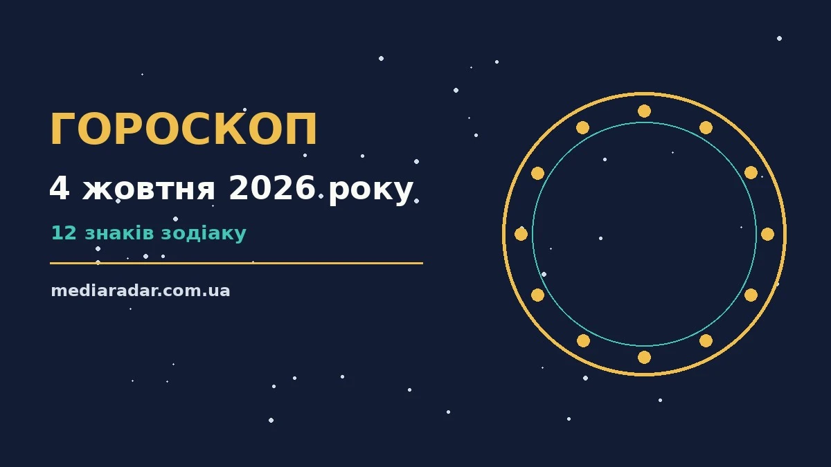 Гороскоп на 4 жовтня 2026 року: на що звернути увагу про шанси та застереження