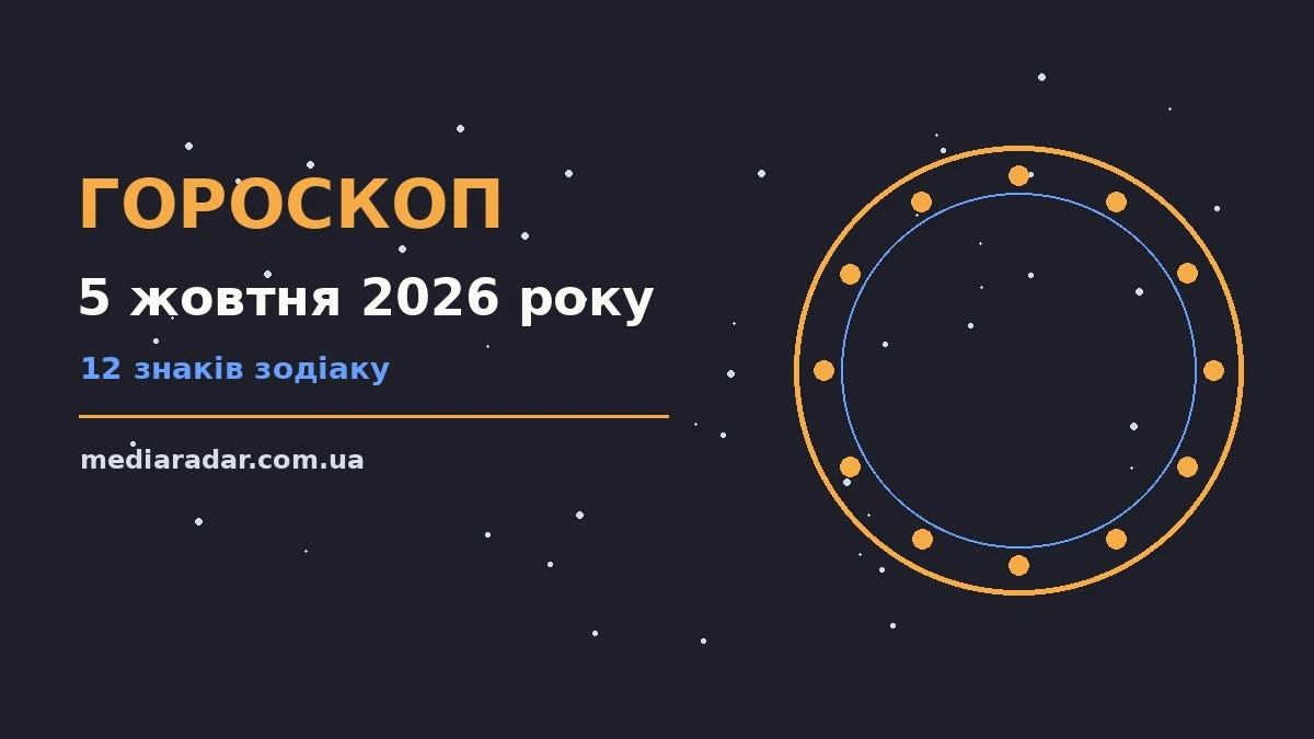 Гороскоп на 5 жовтня 2026 року: на що звернути увагу про шанси та застереження