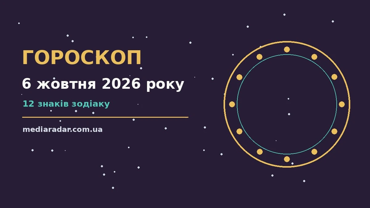 Гороскоп на 6 жовтня 2026 року: на що звернути увагу про шанси та застереження