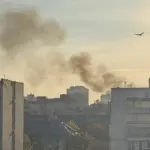 Задимлення у Солом'янському районі Києва після вечірньої атаки рф 7 жовтня 2026 року