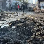 Наслідки руйнування центрального хабу «АТЛ Автосервіс» внаслідок нічного обстрілу